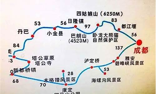 川西小环线3天自驾_川西小环线3天自驾最佳路线图